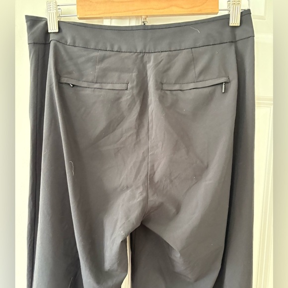 Athleta Gramercy Wide Leg Button Track Trouser Pants Black - Picture 9 of 14